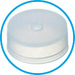 LLG-PE Caps ND20, transparent, for DIN crimp neck