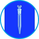 Test tubes with NS joint, with conical bottom, DURAN® tubing, with PE stopper