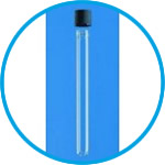 Culture tubes, glass, with screw cap, PP