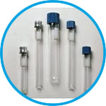 Culture tubes, Borosilicate glass 3.3, with plastic screw cap