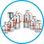 Safety cans for solvents