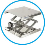 Laboratory jacks, 18/10-stainless steel