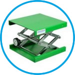 Laboratory jacks, aluminium / powder coated