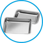 Trays, stainless steel