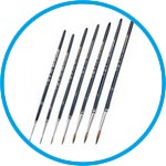 Red marten-hair brushes