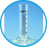 Measuring cylinders, borosilicate glass 3.3, low form, class B, amber graduations