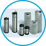 Deionisers, stainless steel (V4A), empty cartridge, without resin