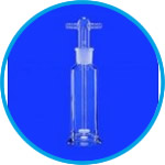 Gas washing bottles acc. to Drechsel, with glass thread