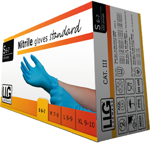 Labware Standard Nitrile powder-free disposable gloves