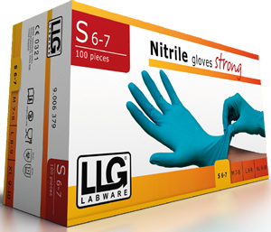 Labware Strong Disposable Nitrile powder-free gloves