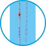 Graduated pipettes, Class AS, AR-glas®, blue graduation, type 3 (zero at top)