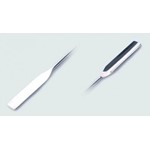 Isolab Flat and Round Grooved Spatula 185mm 4008449